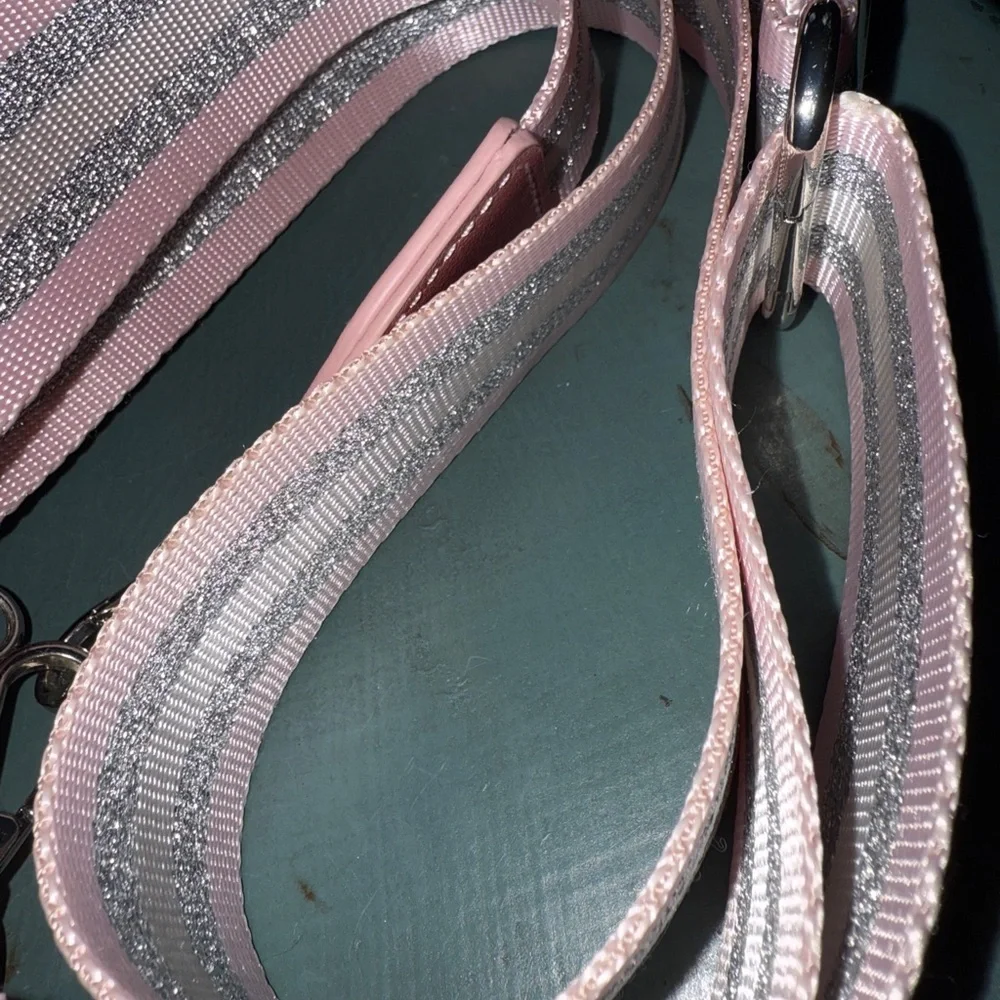 Save the Girls Chic Pink Textured Crossbody lanyard - Picture 7 of 8